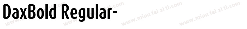DaxBold Regular字体转换